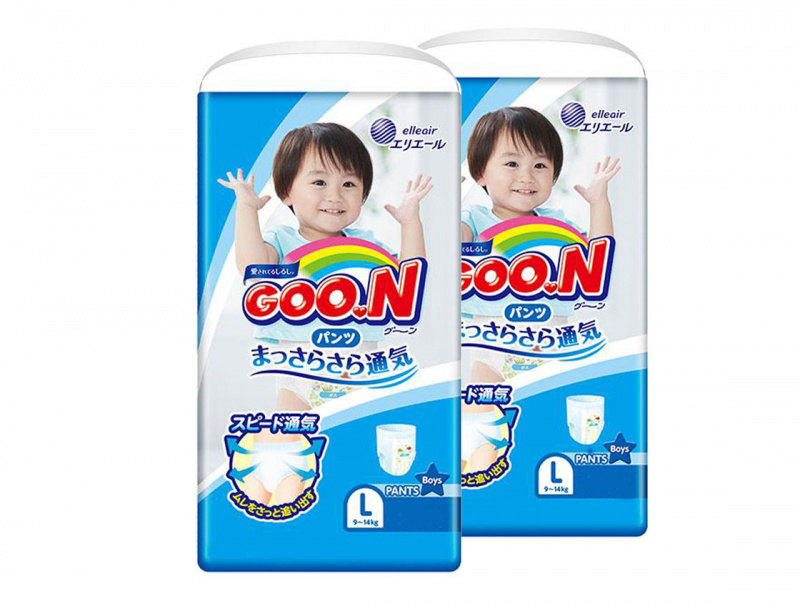 $210/2包 日本 內銷版 Goo.N (Goon) 大王 學習褲 大碼L50片男褲(增量裝) 免費送到順便智能櫃