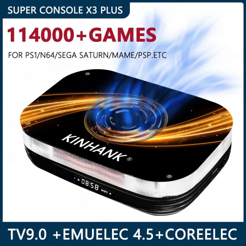 Super Console x3 Plus Retro Video Game Console with 114000 Classic Games For PSP PS1 SS N64 DC.Three System All In One