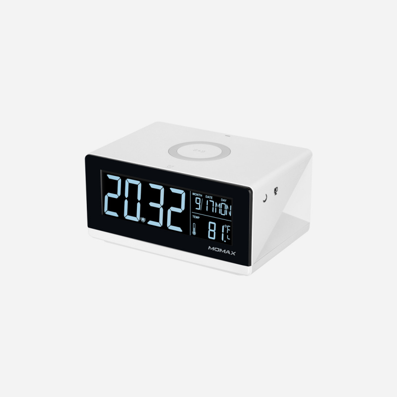 MOMAX Q.Clock Digital Clock with Wireless Charge 無線充電子鬧鐘 QC1UKW