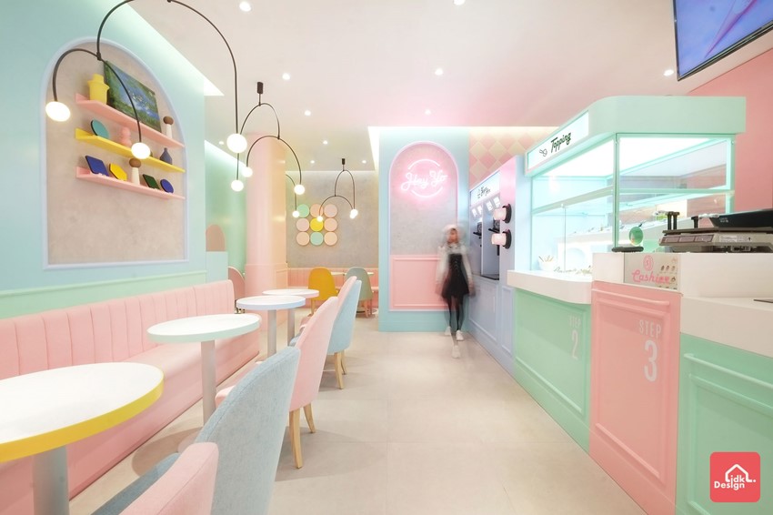 法式浪漫 粉色系甜品店设计激发少女心