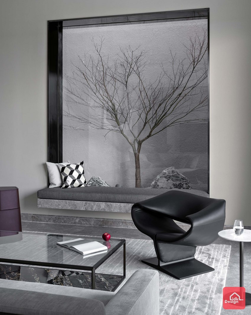 暖灰色家居 同时设有封闭式与开放式厨房