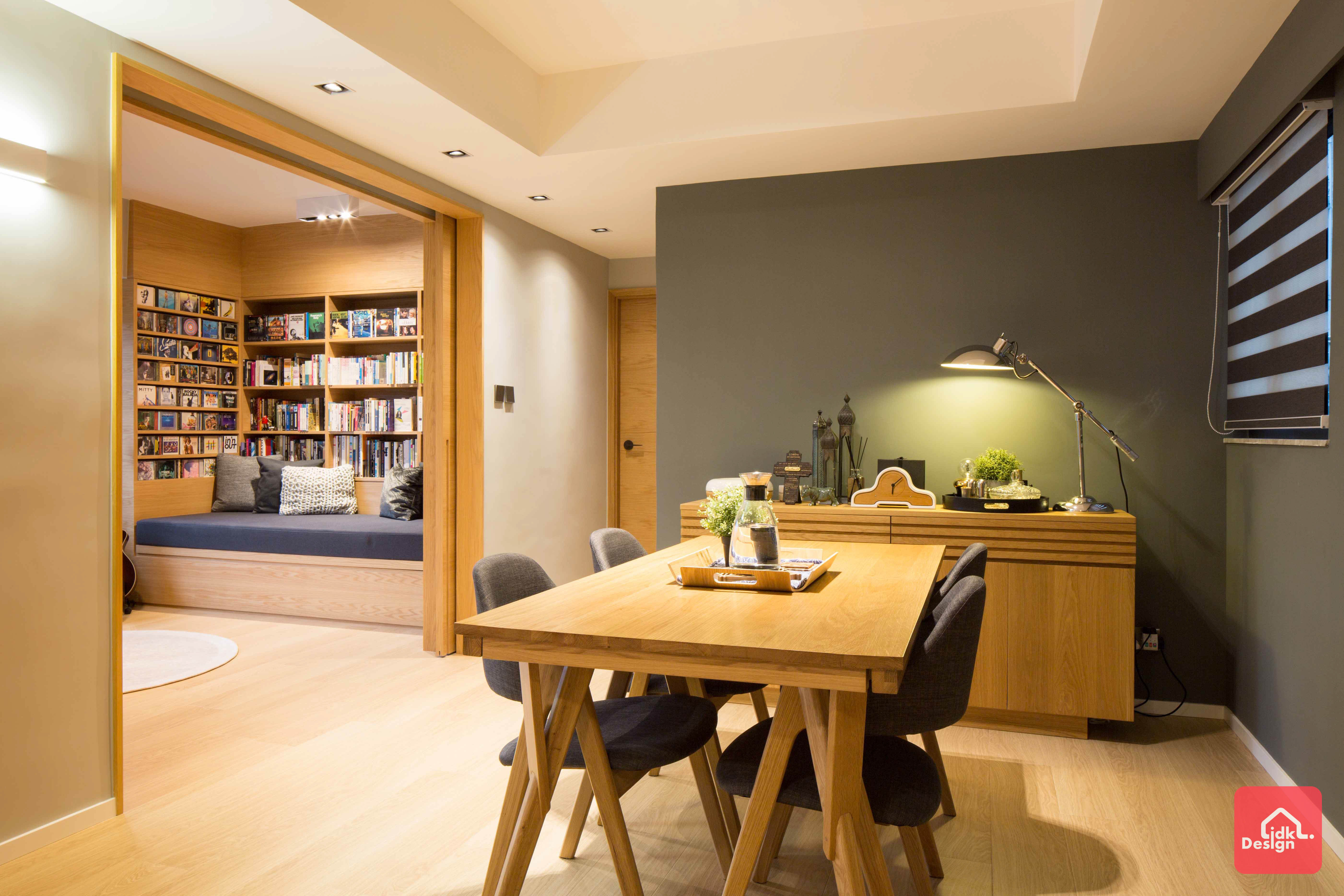 半开放式书房 日式风格营造自然柔和的气氛