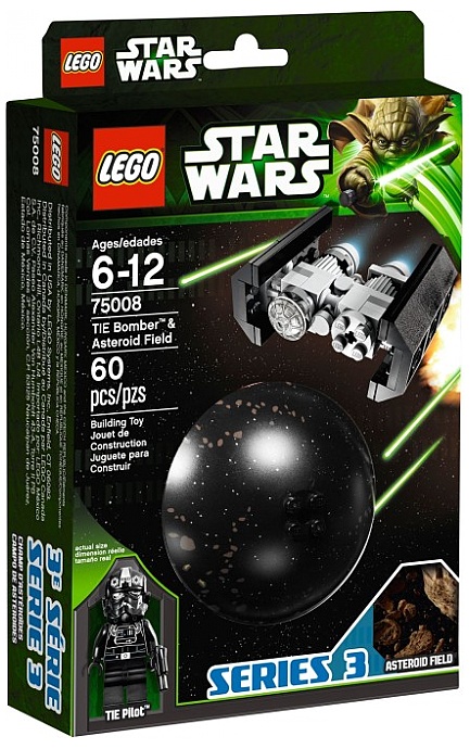 lego star wars tie bomber & asteroid field (75008)
