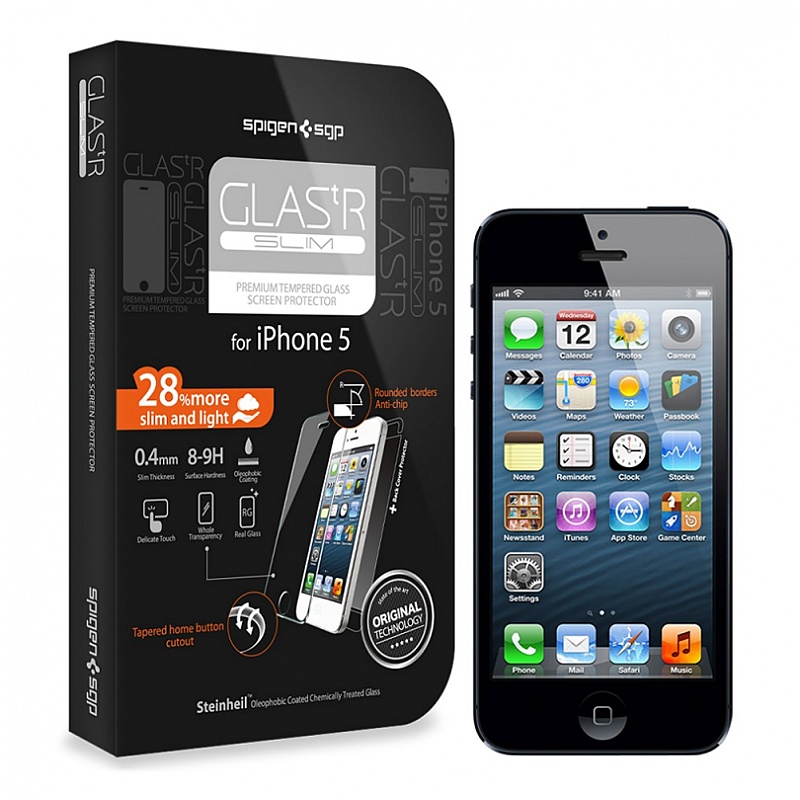 SGP GLAS.tR SLIM Premium Tempered Glass for iPhone5 價錢、規格及用家意見 香港格價網