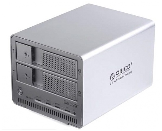 Orico Aluminum 2-Bay 3.5吋 External HDD Enclosure With RAID (Support ...