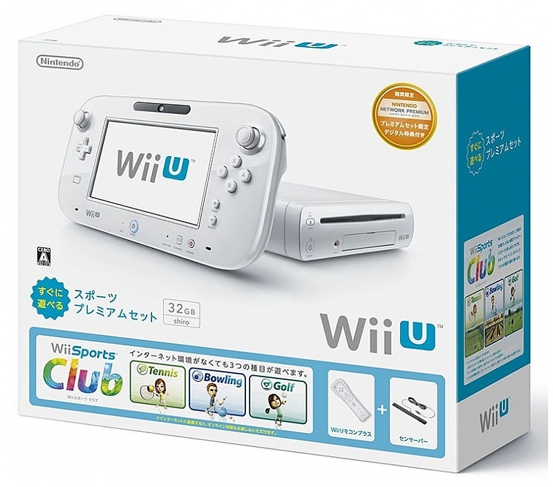 Nintendo Wii U Console Sports Club Set(32GB)(White) JPN (運動即玩組合)(32GB