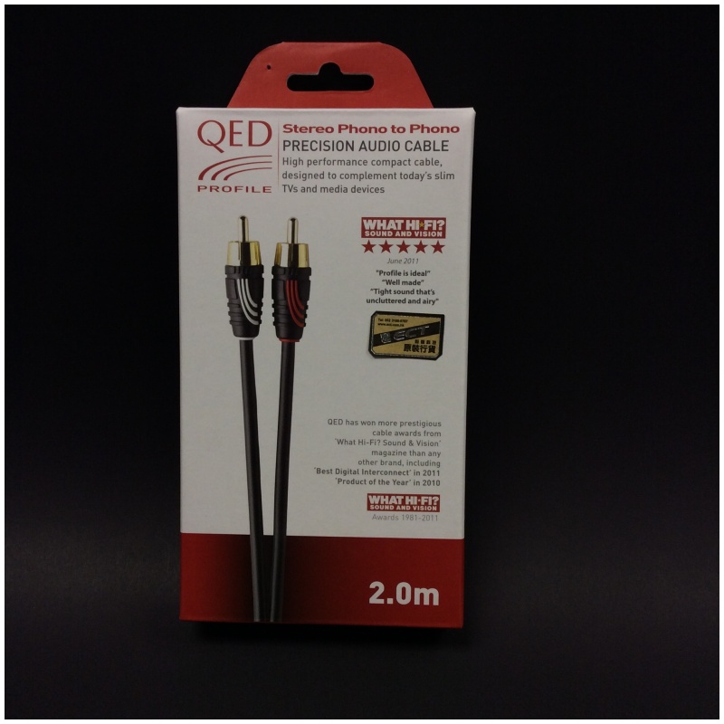 QED Profile Stereo Phono to Phono Cable (2M) 價錢、規格及用家意見 香港格價網 Price