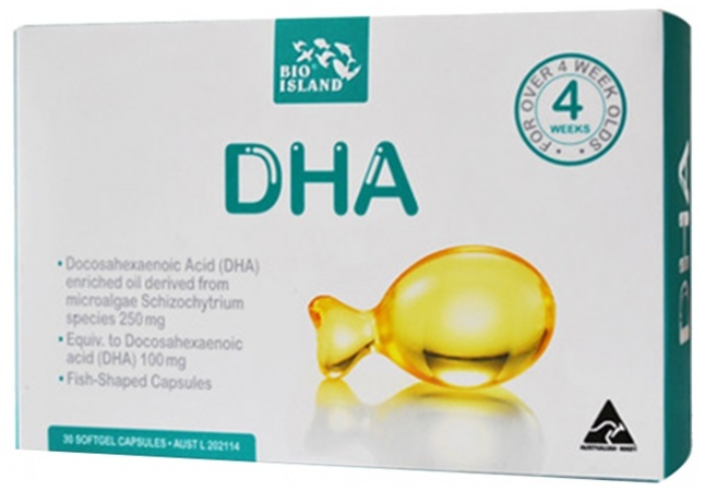 bio island 婴幼儿天然海澡油 dha胶囊30粒