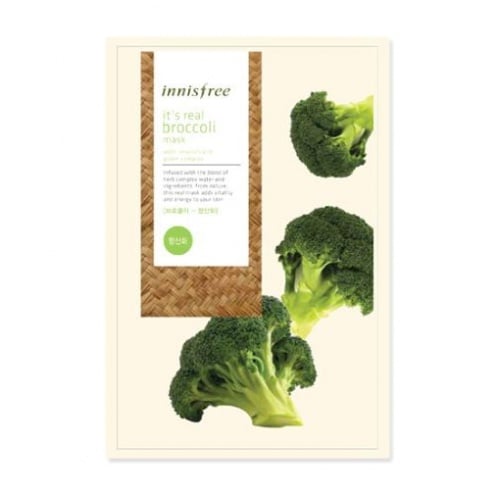 Innisfree Its Real Broccoli Mask 花椰菜天然精華面膜 價錢、規格及用家意見 香港格價網