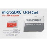 Samsung 三星 U1 MicroSDXC EVO Plus 128GB with Adapter [R:80 W:20]