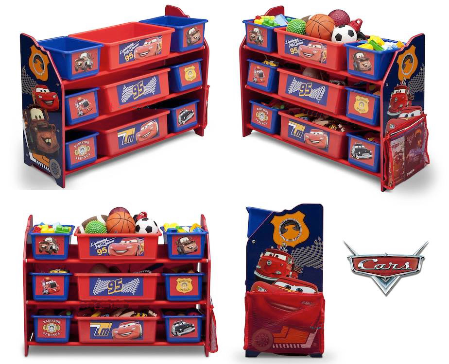 Disney 9 Bin Plastic Toy Organizer Cars 價錢、規格及用家意見 香港格價網