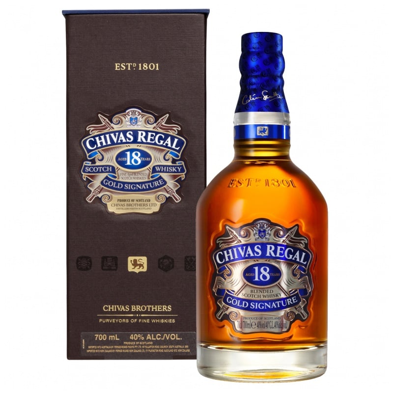 Chivas Regal 18 Years Old Gold Signature Blended Scotch
