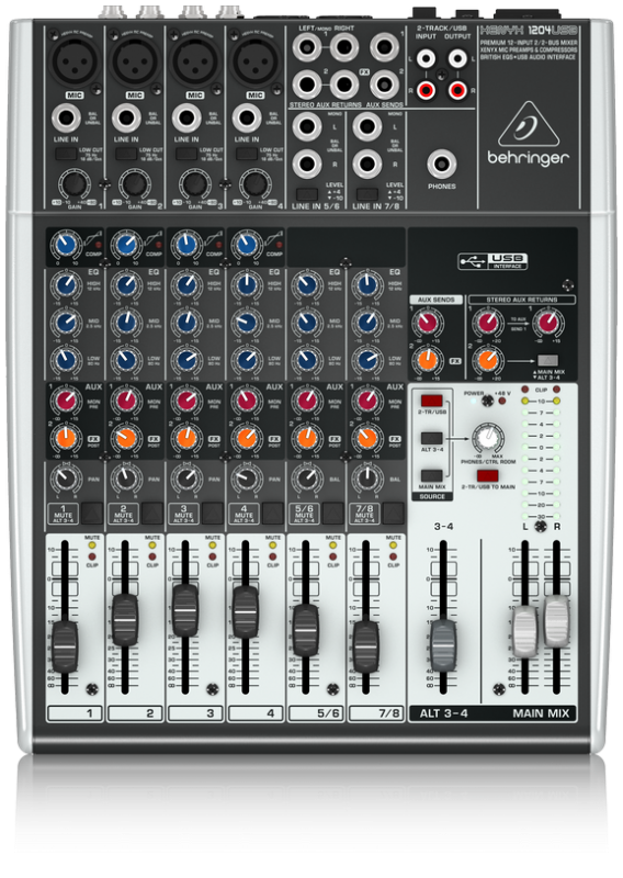 Behringer Xenyx Premium 12Input 2/2Bus Mixer 數碼混音器 1204USB 價錢、規格及用家意見