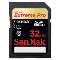 SanDisk Extreme PRO U1 C10 SDHC UHS-I Card 32GB [R:95]