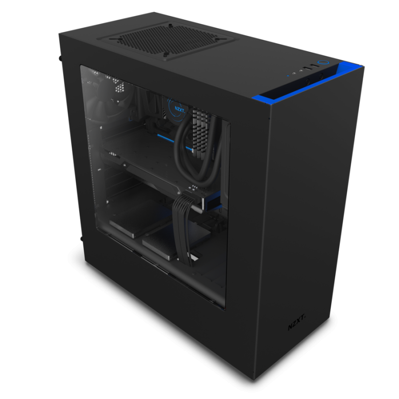 NZXT ATX Case S340 Black + Blue 價錢、規格及用家意見 香港格價網