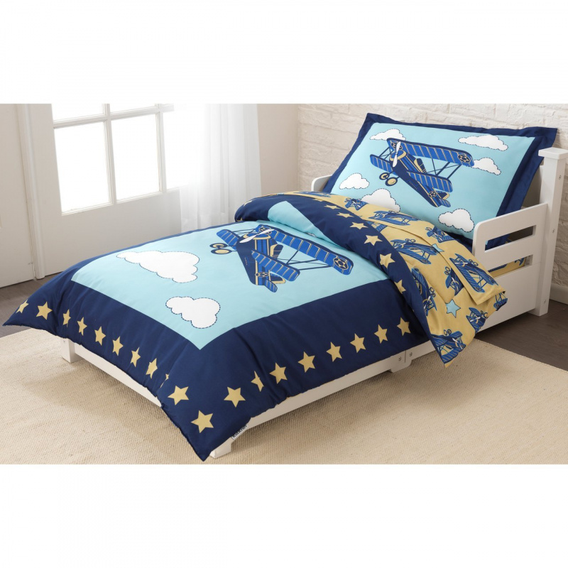 KidKraft Airplane Toddler Bedding 4 Piece Set 77010 價錢、規格及用家意見 香港格價網