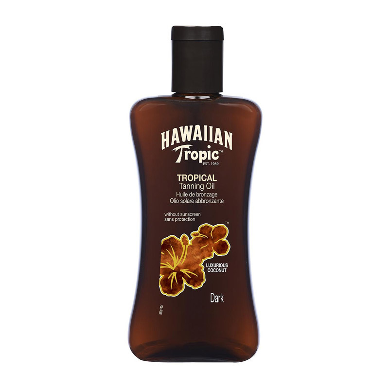 Hawaiian Tropic Tropic Dark Tanning Oil SPF 0 240ml 價錢、規格及用家意見 香港格價網