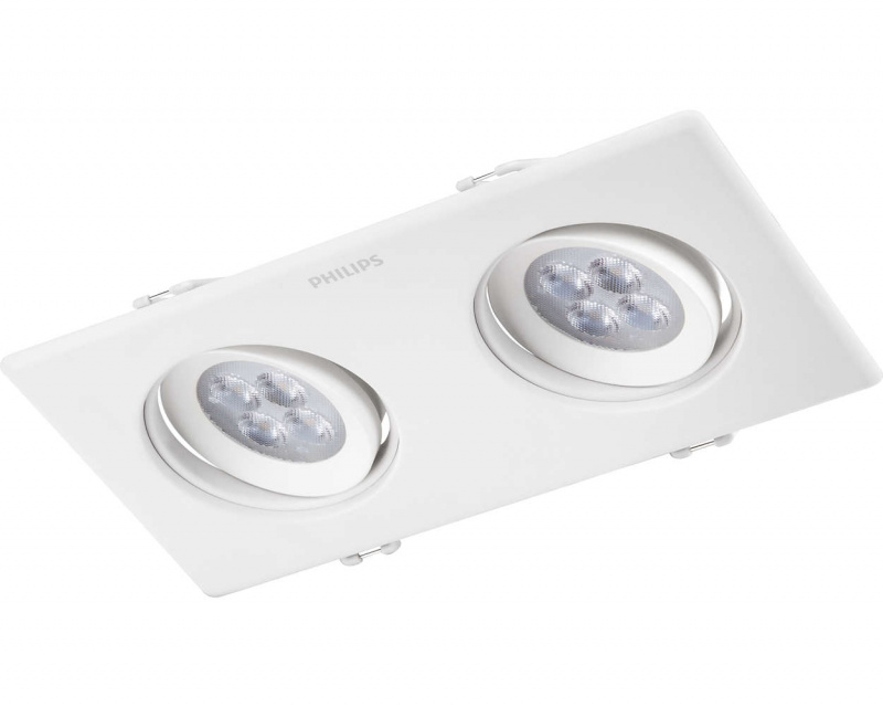 Philips 飛利浦 59732 嵌入式led射燈 5wx2 4000k 2700k 價錢、規格及用家意見