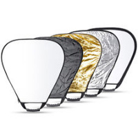 Photolite 110cm Triangle 5 in 1 Portable Collapsible Reflector With