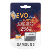 Samsung 三星 U3 MicroSDXC EVO Memory Card 256GB with Adapter