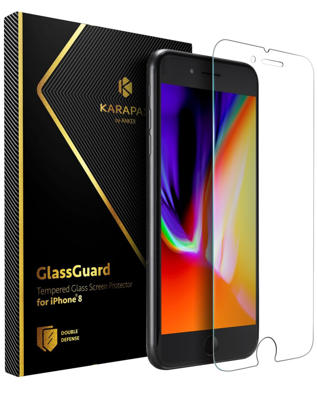 KARAPAX by ANKER GlassGuard Tempered Glass Screen Protector (iPhone 8