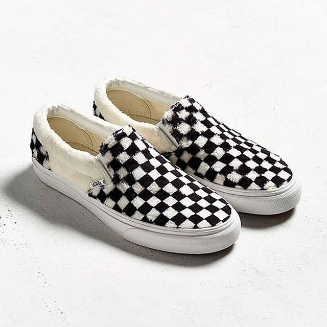 fluffy vans slip ons