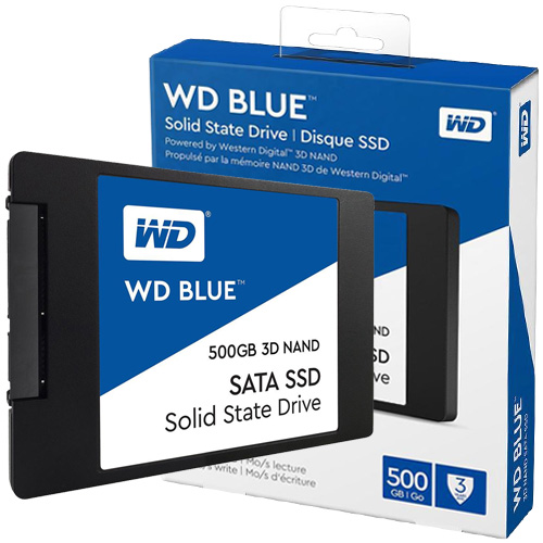Lot De 2 Disques Durs Internes WD Blue 500Go - 2.5" SATA - Pour Portable - Occasion