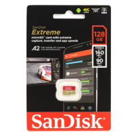 SanDisk Extreme A2 V30 U3 microSDXC UHS-I Card 128GB [R:160 W:90]