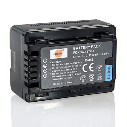 Batteria Sostitutiva Per Panasonic VW-VBT190 – 2200 MAh, 3,6V, Ioni Di Litio Con Microchip