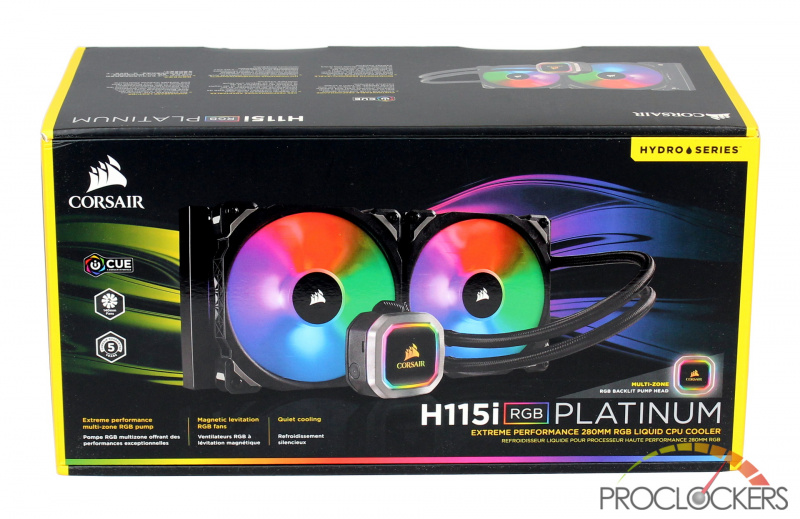 Corsair Hydro Series H115i RGB Platinum 280mm Liquid CPU Cooler 價錢、規格及用