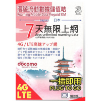 3hk 日本docomo 7日漫遊流動數據儲值卡價錢 規格及用家意見 香港格價網price Com Hk