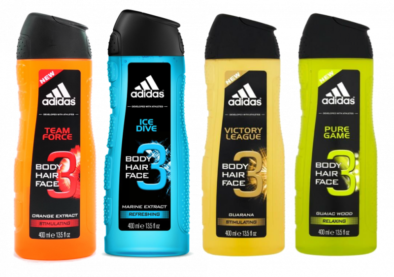 adidas hair body shower gel