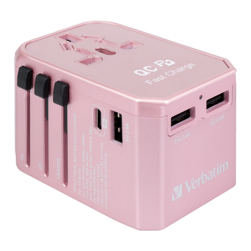 Verbatim 4 Ports QC/PD Travel Adapter 價錢、規格及用家意見 香港格價網