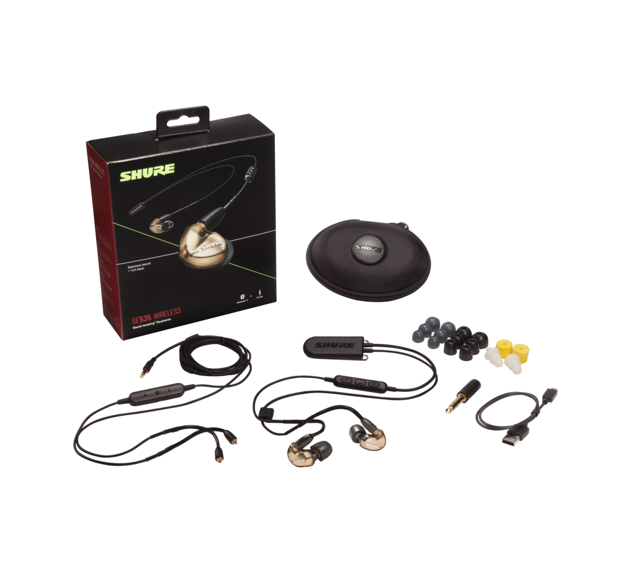 Shure Sound Isolating 隔音入耳式耳機 + BT2 藍牙升級線 SE535 價錢、規格及用家意見 - 香港格價網 ...