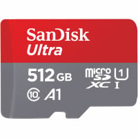 SanDisk Ultra U1 C10 microSDXC UHS-I Card 512GB [R:100]