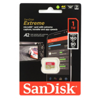 SanDisk Extreme A2 V30 U3 microSDXC UHS-I Card 1TB [R:160 W:90]