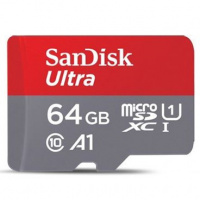 SanDisk Ultra A1 U1 C10 microSDXC UHS-I Card 64GB [R:100]