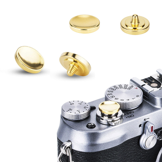 JJC Camera Soft Release Button 相機快門按鈕 凹面 金色 價錢、規格及用家意見 香港格價網