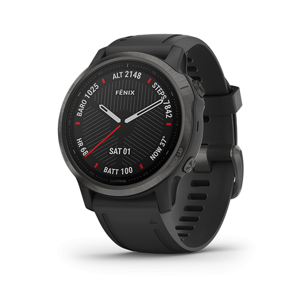 Garmin Fenix 6s Sapphire Carbon Grey DLC with Black Silicone  英文版(010-02159-24) 價錢、規格及用家意見- 香港格價網Price.com.hk