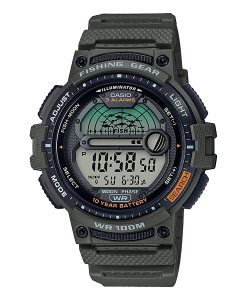 casio standard 10年电力手表 ws-1200h-3a