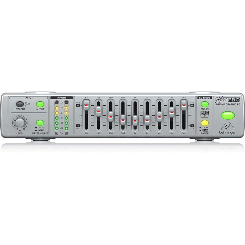 Behringer MINIFBQ FBQ800 9Band Graphic Equalizer with