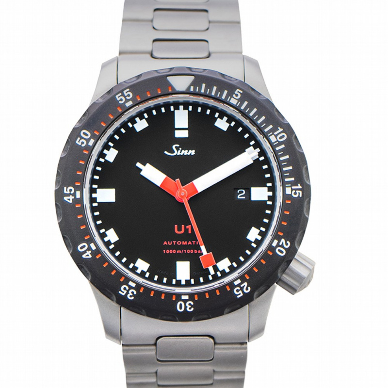 SINN Diving U1 SDR Stainless Steel Black Dial Watch 44mm 1010 040 sinn-diving-u1-sdr-stainless-steel-black-dial-watch-44mm-1010-040