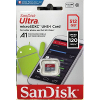 SanDisk Ultra A1 U3 C10 microSDXC UHS-I Card 512GB [R:120] SDSQUA4-512G-GN6MN