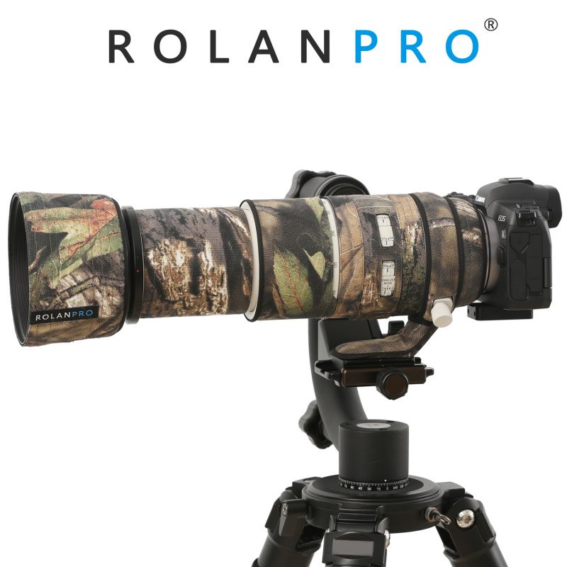 ROLANPRO Camouflage Lens Clothing Rain Cover For Canon RF 100500mm f/4