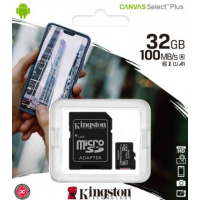 Kingston 32GB Canvas Select Plus microSD