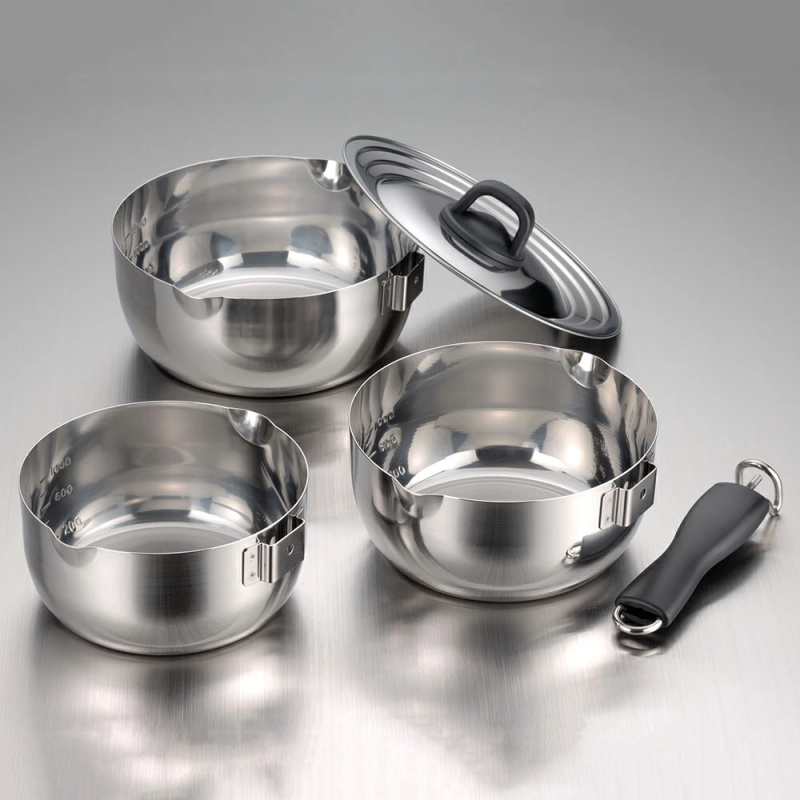 Shimomura 下村企販可拆卸手柄雪平鍋 行平鍋 3個連蓋套裝價錢 規格及用家意見 香港格價網price Com Hk