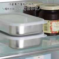 Shimomura 日本製 下村企販不鏽鋼食物收納盒 (淺型) 2個裝