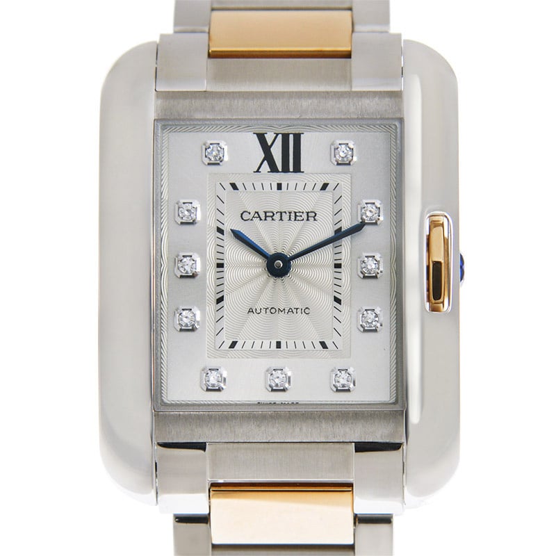 Cartier Tank Anglaise Automatic Silver 