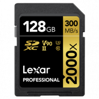 Lexar Professional 2000x SDHC /SDXC UHS-II 記憶卡 128GB [R:300 W:260]