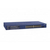 Netgear 24-Port Gigabit Ethernet PoE+ Smart Switch w/ optional Remote/Cloud Management and 2 SFP Ports (380W) GS724TPP